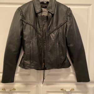 Unik Genuine Leather Motorcycle Jacket Size Large